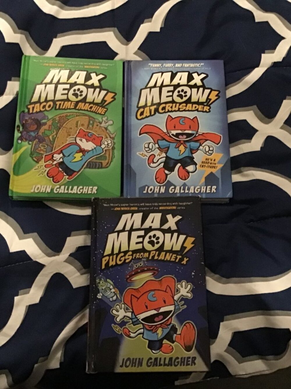 Lot of 3 Max Meow Hardcover Graphic Novels for Kids